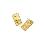 Waterproof Gold Statement Rectangular Earrings - Grayce's Boutique