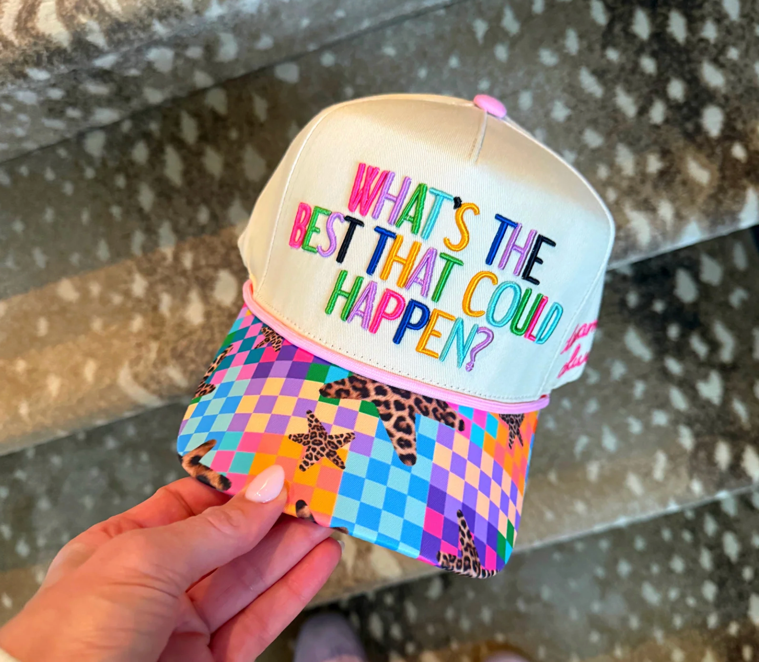 What's The Best That Could Happen Hat | Poppy & Pine - Grayce's Boutique