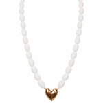 Willow Chunky Heart Necklace - Grayce's Boutique
