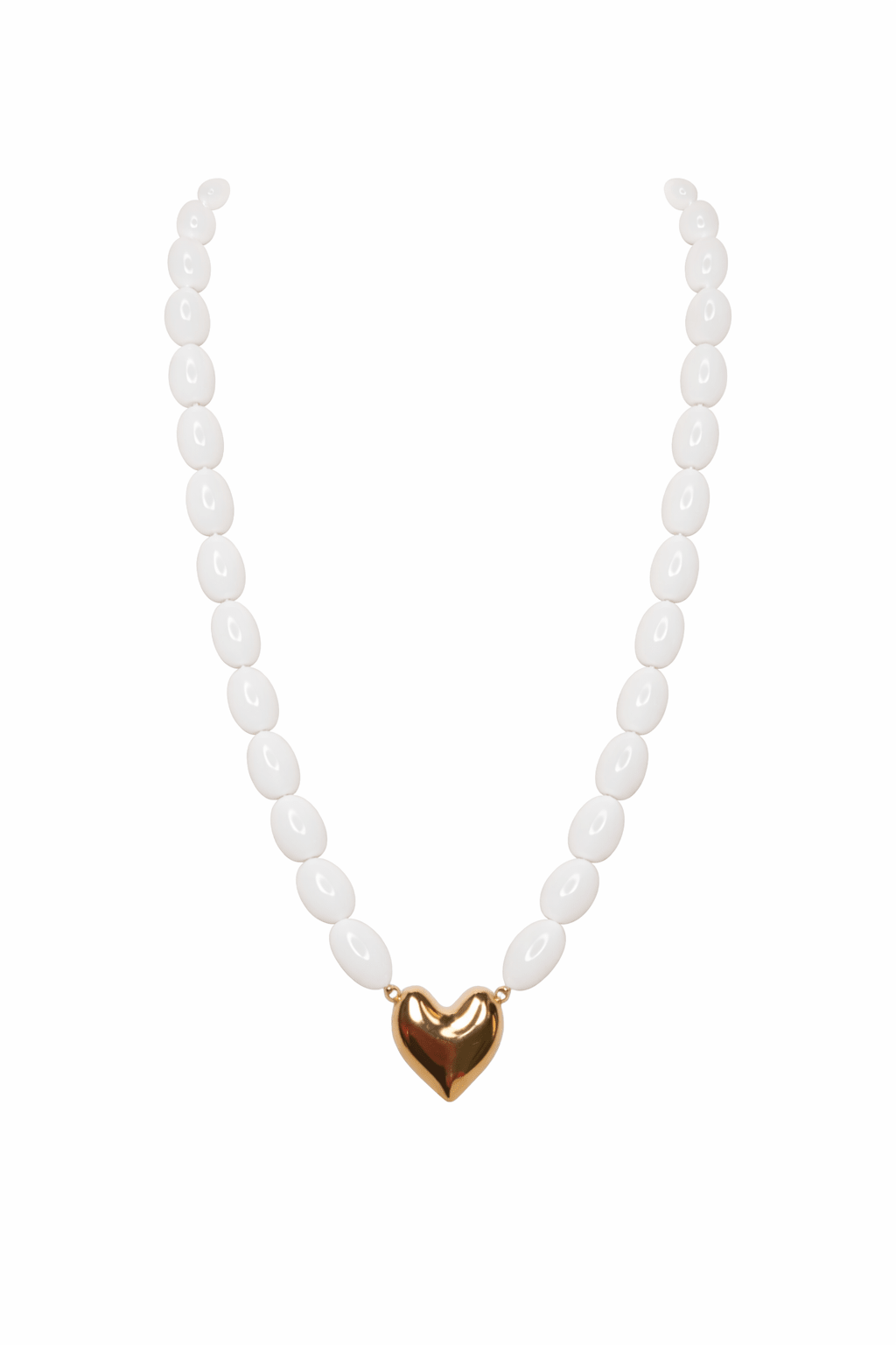 Willow Chunky Heart Necklace - Grayce's Boutique