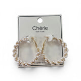 Wrapped In Pearl Hoops - Grayce's Boutique