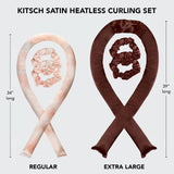 XL Satin Heatless Curling Set - Chocolate - MainStreet Clothing Co.