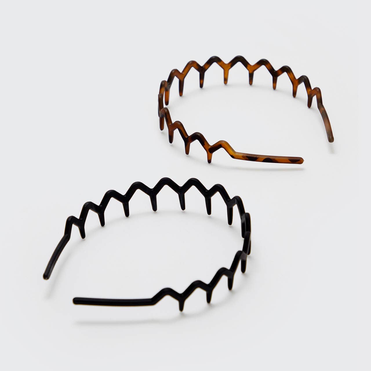 Zig Zag Headband 2pc - Black & Tort - Grayce's Boutique