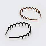 Zig Zag Headband 2pc - Black & Tort - Grayce's Boutique