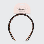 Zig Zag Headband 2pc - Black & Tort - Grayce's Boutique