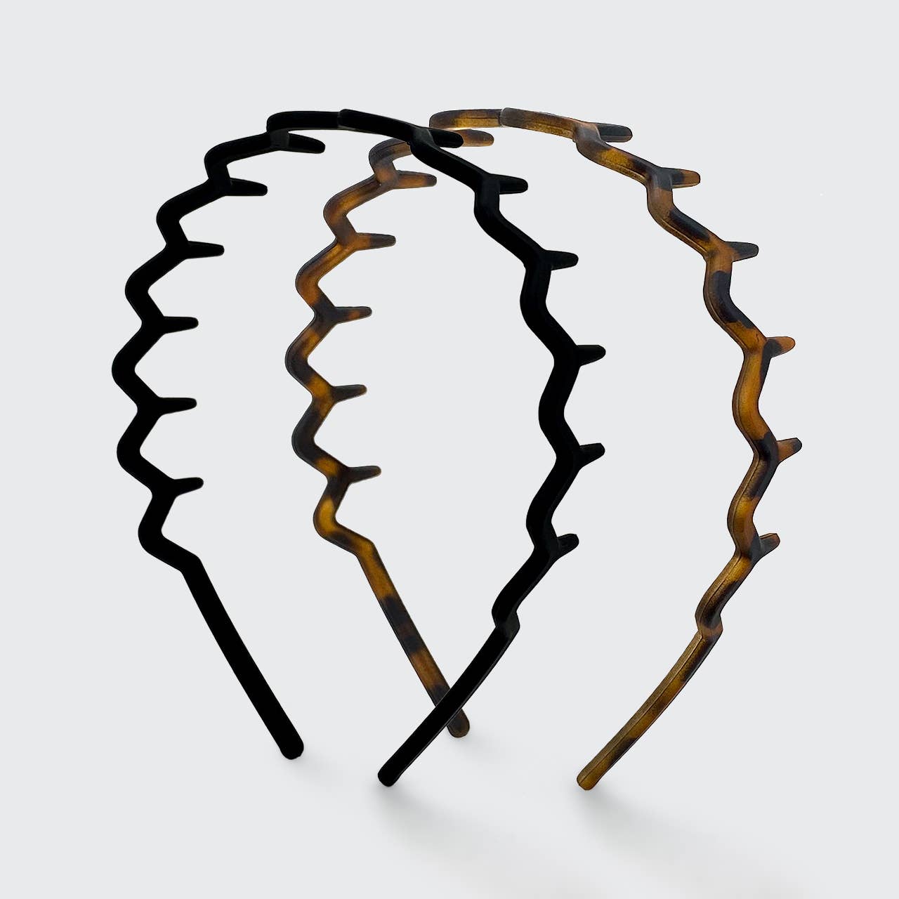 Zig Zag Headband 2pc - Black & Tort - Grayce's Boutique