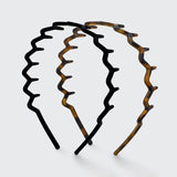 Zig Zag Headband 2pc - Black & Tort - Grayce's Boutique
