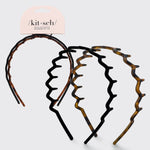 Zig Zag Headband 2pc - Black & Tort - Grayce's Boutique